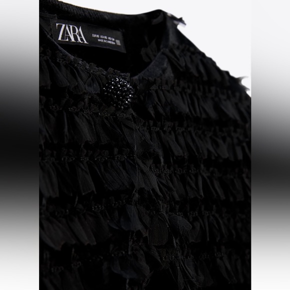 ZARA STRUCTURED CROP JACKET - Picture 2 of 7